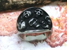 Teschio Anello Acciaio Inox