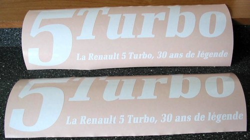 Adesivo renault turbo 2 - turbo,