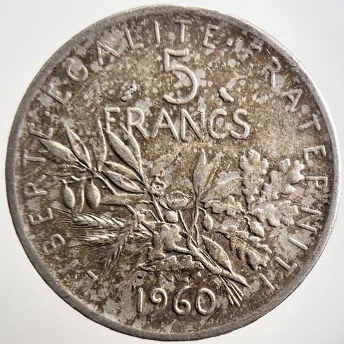 1960 france francs - francs, silver