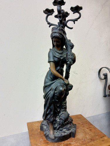 Statuetta bronzo figura - statuetta,