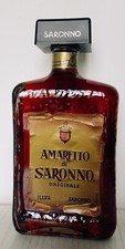 BOTTIGLIA VINTAGE PIENA LIQUORE AMARETTO DI SARONNO ORIGINALE ILLVA 70 cl