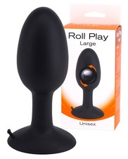 Plug anale nero in silicone