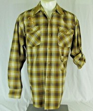 Red Ape Mens Shirt Sz L Plaid