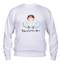 Felpa Uomo & Bambino Girocollo - Lamù Mod 2 - Divertente Humor Made in Italy