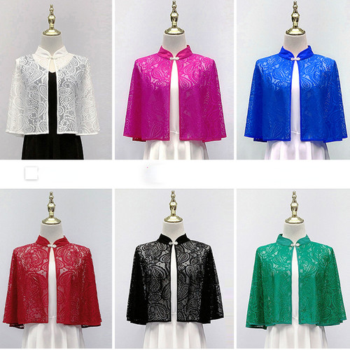 Cardigan capelet pizzo - cardigan, in