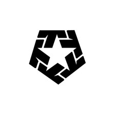 Star Tribal - Adesivo PreSpaziato - Black - 10cm