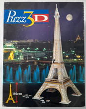 Hasbro PUZZ3D Puzzle 3D Torre Eiffel  Vintage 1995 703 Pezzi cm 102