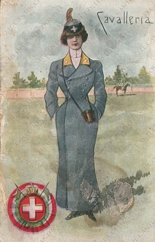1916 cavalleria donna soldato - cavalleria,