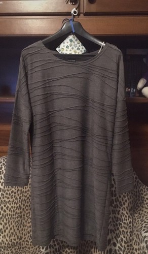 Vestito grigio maniche - maniche, lunghe