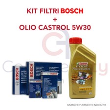 KIT TAGLIANDO FILTRI BOSCH + 6LT OLIO CASTROL LAND ROVER FREELANDER II 2.2 D