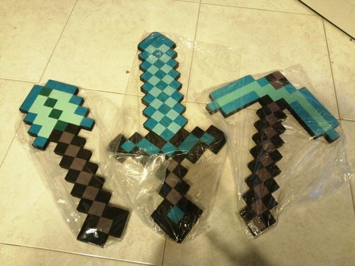 Set armi minecraft foam pvc - set,