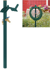 Fontana Portatubo, per Tubi 45 M, 2X Adattatori 1/2”, Alto 107,5 Cm, Colonnina D