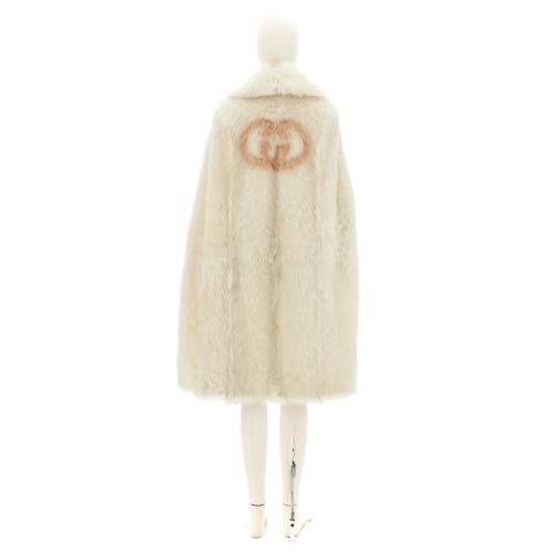 40it gucci beige shearling - -,