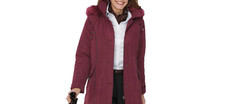 Freemans Hooded Coat Bordeaux