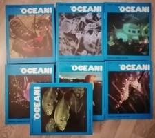 GLI OCEANI 7 volumi dell'Enciclopedia di Jacques Cousteau Ed. Fabbri 1973