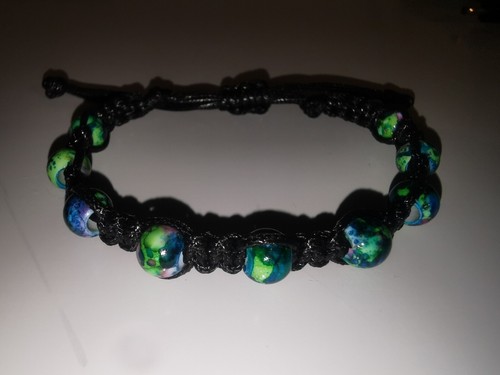 Bracciale filo cotone cerato - bracciale,