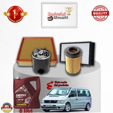 KIT TAGLIANDO FILTRI + OLIO MERCEDES VITO 112 CDi 90KW 122CV DAL 1999 -> 2003