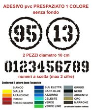 Coppia adesivi numero