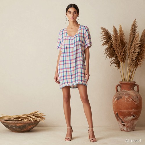 Country preppy vestito corto - vestito,