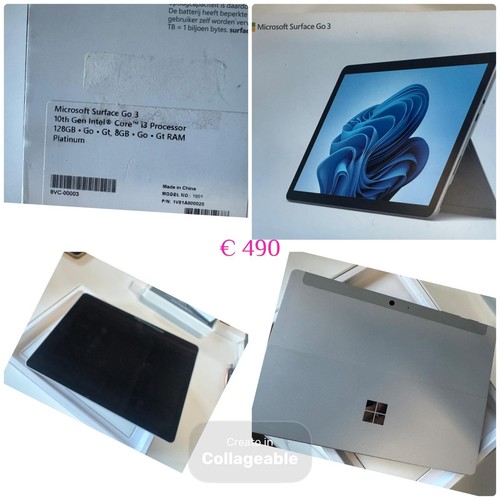 Microsoft surface 10th - go, 3