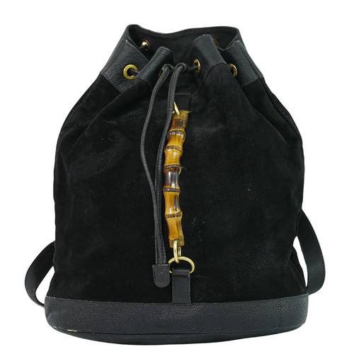 Zaino gucci bambù scamosciato - gucci,