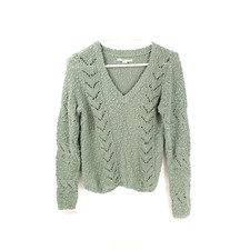 Maglione Chunky A V Verde