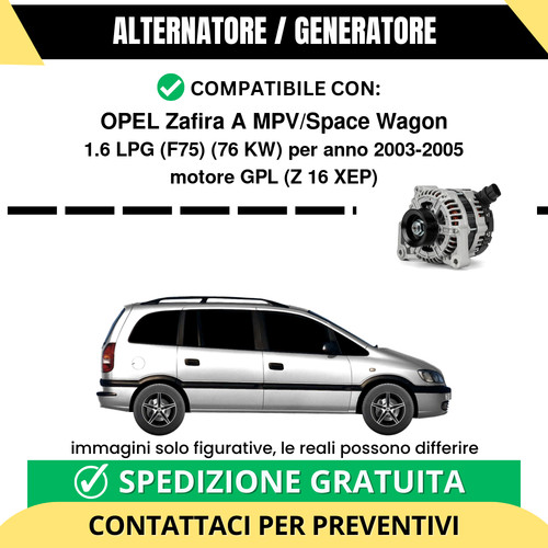 Alternatore opel zafira - alternatore,