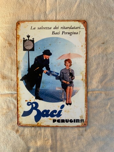 Insegna metallo baci - in, metallo,