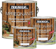 Teknica Impregnante Solvente Protettivo per Legno Interno Esterno - 750 ml