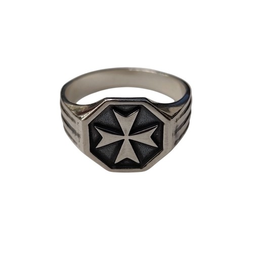 Anello croce malta argento - croce,