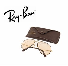 Occhiali da sole Ray Ban vintage Bausch Lomb pelle fuori produzione archivio