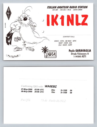 Ham radio qsl qso - radio, cartolina