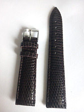 1 CINTURINO PELLE DI VERA LUCERTOLA IGUANA NUOVO DA 18 mm. COLORE MARRONE SCURO 