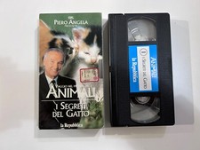 VHS Viaggio nel mondo degli animali I segreti del gatto Piero Angela CASSETTA
