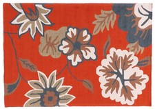 Tappeto Corto Fiori Lana