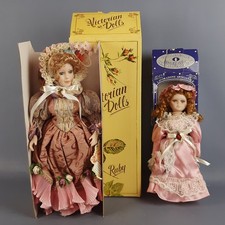 Bambole Porcellana Vintage VICTORIAN DOLLS Ruby & Lara Collezioni D'Epoca