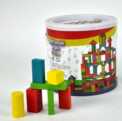 Secchiello con mattoncini - secchiello,