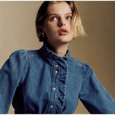 Camicetta Sezane denim collo