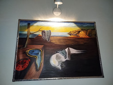 Quadro surrealista Dalì "La Persistenza della memoria"
