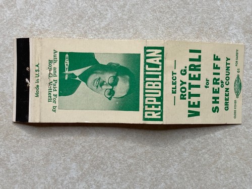 Ah464 matchbook cover elect - matchbook,