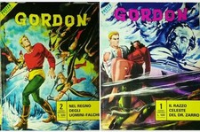 Fumetti Gordon 1977 N 1 N 2 Vintage Comics  il razzo celeste del dr zarro