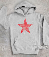 FELPA bambino STELLA ROSSA antichizzata RIVOLUZIONE red star VINTAGE