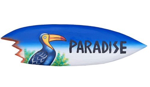 Paradise deko surfboard - paradise, 60cm