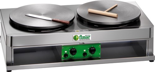 Crepiera gas doppia diam cm - a,
