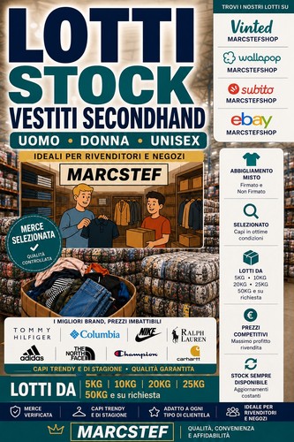 Lotti stock abbigliamento - lotti,