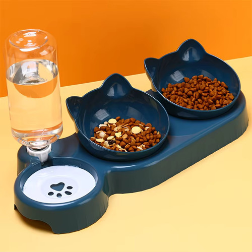Set ciotole doppie per cani - ciotole, e