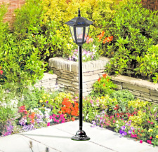 Lanterna Solare Lampada Palo Luce Esterno Tradizionale Giardino Patio Percorso Palo