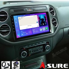 Autoradio DAB+ 4+64G Android 15 Carplay WiFi Navi Kam per VW Tiguan 5N Golf Plus