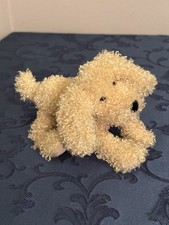 Jellycat Lollopy Dog Vintage Cucciolo Riccio Raro Ritirato 2005 Cream Pup Giocattolo Morbido