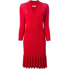 Moschino Vestito Rosso Maniche